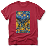 Gogh New Year ~ Comfort Colors Premium Tee thumbnail 2
