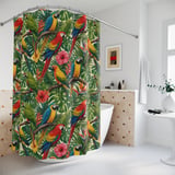 Tropical Bird Paradise Shower Curtain thumbnail 2