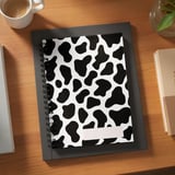 Cow Print Backpack & Spiral Notebook Set, Aesthetic Y2K Back to School Farm Animal Pattern Diary Journal thumbnail 2