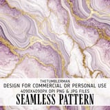 Amethyst Gold Tumbler Design, Digital Paper, Watercolor Flowers, Scrapbook Paper, Floral Junk Journal, Tumbler Png, Digital thumbnail 1
