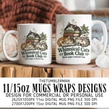 Whimsical Cats Book Club Mug Graphic thumbnail 1