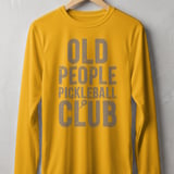 Pickleball Sport-Tek Long Sleeve Tee, Old People Pickleball Club, Performance Sun Shield Shirt thumbnail 3