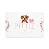 Cute Pitbull Mom Pet Gift, My Pittie Little Girl Floral Dog Lover Shirt, Pastel Coquette Pittie Apparel, Puppy Mom Gift, Dog Lover Presen thumbnail 2