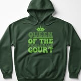 Pickleball Gildan Fleece Hoodie, Queen of the Pickleball Court, Retro Athletic Winter Court Pullover thumbnail 5