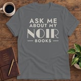 Ask Me About My Noir Books Softstyle Tee thumbnail 3
