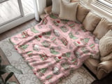 Pink Cozy X-Mas Reader Arctic Fleece Blanket thumbnail 4