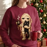 Mummy and Black Cat Coffee Tee thumbnail 13