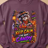 Keep Calm Randy the Raccoon Halloween Sweatshirt thumbnail 16