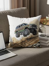 Grand Wagoneer Pillows, Off Road Car Pillow Cases, Automotive Themed Bedding, Waggy Home Decor, Lifted Truck Gifts, Car Guy Present thumbnail 2