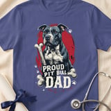 Proud Pit Bull Dad Tee | Pit Bull Dad Shirt | Pittie Dad Gift | Dog Dad Apparel thumbnail 11