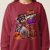 Randy the Raccoon Halloween Sweatshirt thumbnail 6