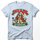 Ugly Christmas Basset Hound Tee thumbnail 7