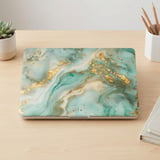 Mint Gold Marble MacBook Case thumbnail 3