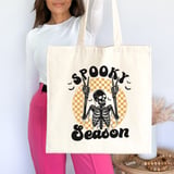 Spooky Season Skeleton Tote Bag thumbnail 2