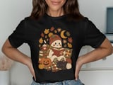 Cozy Autumn Ghost Reading Tee or Sweatshirt thumbnail 1