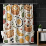 Digital Food Pattern, Digital Breakfast Pattern, Cute Food Illustration, Digital Seamless Pattern, Food Clipart, Digital Bundle Pattern thumbnail 12