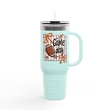 Game Day Tumbler, Football Season, Sports Lover Gift, Tailgate Party, Gift for Athlete, Number One Fan, Stars and Bows Design thumbnail 5