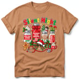Silent Night Nurse Christmas Tee thumbnail 7