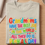Grandmoms Have The Best Job Tee thumbnail 3
