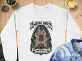 Sailing Ghost Ship All Hands On Deck Nautical Vintage Engraving Graphic Crewneck Sweatshirts thumbnail 12