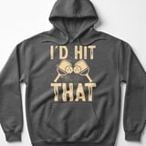 Pickleball Gildan Fleece Hoodie, I'd Hit That Paddle Clink Graphic, Pickleball Court Pullover Sweatshirt thumbnail 4