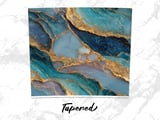 20 oz Tumbler Wrap Sublimation, Teal Gold Marble Design, Straight Tapered, Digital Download for Tumblers, DIY Tumbler Designs, Unique Design thumbnail 4