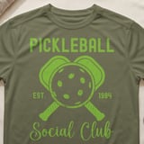 Pickleball Sport-Tek Performance Tee, Pickleball Est. 1984 Social Club, Court Apparel thumbnail 4