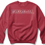 Pickleball Gildan Crewneck Sweatshirt, Retro Pastel Varsity Pickleball Script, Court Warm Up Pullover thumbnail 5