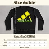 Pickleball Sport-Tek Long Sleeve Tee, addicted, Outdoor Performance UV Sun Shield Shirt for Players thumbnail 12