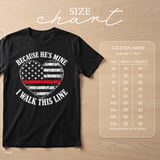 Because He's Mine Firefighter Tee thumbnail 6