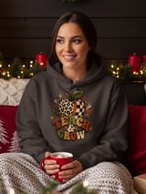 Retro Teacher Sweatshirt Teach and Grow Hoodie, Cute Boho Leopard Apple Teacher Appreciation Gift, Groovy Fall Educator Tote Bag thumbnail 18