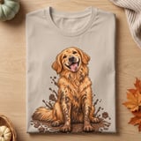Muddy Golden Retriever Worth It Tee thumbnail 9