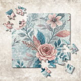 Pink Flower Tumbler Design, Floral Digital Paper, Watercolor Tumbler PNG, Scrapbooking Paper, Junk Journal, Floral Backgrounds, for thumbnail 12