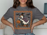 Silly Goose Shirt -Spooky Goose T-Shirt, Halloween Goose, Witchy Cat Tee, Halloween Costume Tee, Bat Star Tee, Pumpkin T-Shirt, thumbnail 8