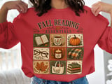 Fall Reading Essentials Art Print, Cozy Autumn Bookish Decor, Book Lover Gift, Vintage Cottagecore Fall Aesthetic, Cute Bookworm Wall Art thumbnail 3