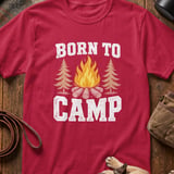 Born To Camp Campfire T-Shirt thumbnail 4
