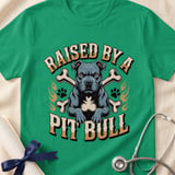 Raised By A Pit Bull Tee | Pit Bull Lover Shirt | Pittie Shirt | Bully Breed Apparel thumbnail 9