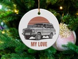Grand Wagoneer Ornament, Waggy Car Gift, Classic Car Ornament, My Love Ornament, Car Lover Gift, Unique Ornament, Vehicle Ornament thumbnail 5