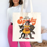 Tis The Season To Be Spooky Tote Bag thumbnail 3