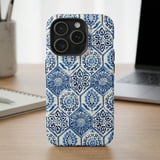 Blue Mediterranean Tile MagSafe® Phone Case thumbnail 2