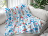 Coastal Book Lover Arctic Fleece Blanket thumbnail 1