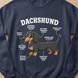 Funny Dachshund Anatomy Tee thumbnail 6