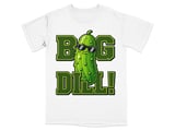 Big Dill T-Shirt, Funny Pickle Shirt, Cool Pickle Graphic Tee, Sarcastic Food Pun Tshirt, Retro Cartoon Pickle Tee, Humorous Foodie Gift thumbnail 4