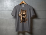 Grumpy Werewolf Coffee Cat Tee or Sweatshirt thumbnail 12