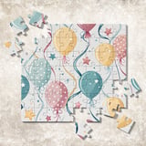 Digital Balloons Pattern, Starry Balloons Design, Party Balloons Digital Bundle, Commercial Use Pattern, Seamless Balloons Digital File thumbnail 7