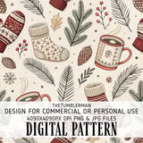 Cozy Winter Comfort Digital Design Size Bundle Png thumbnail 2