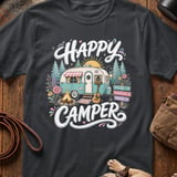Happy Camper Trailer T-Shirt thumbnail 1