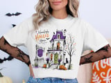 Hauntingly Hauled House Sketch T-Shirt thumbnail 2