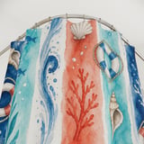 Oceanic Whimsy Watercolor Shower Curtain thumbnail 6