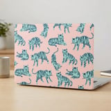 Teal Tiger Pattern MacBook Case thumbnail 4